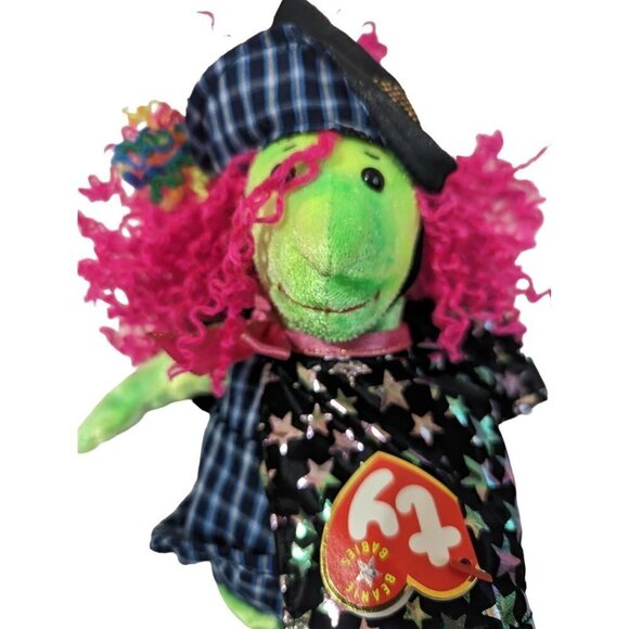 Ty Beanie Baby SCARY The WITCH 8 inch HALLOWEEN Paper Tags Plush Stuffed Doll - Picture 8 of 9